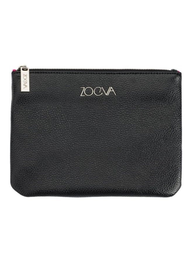 زويفا طقم فرش لمستحضرات تجميل العيون مكون من 15 قطعة أسود / فضي / أبيض - Image 5